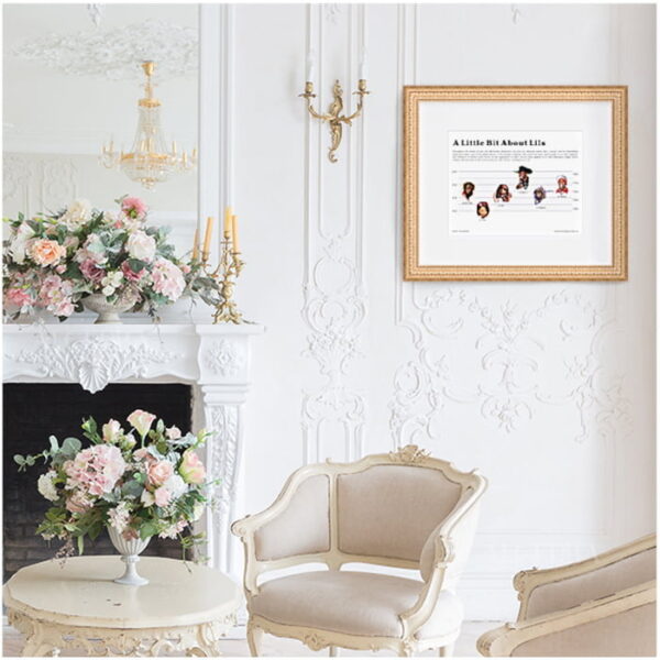 White-baroque-decor-with-Lil-rappers-gold-framed-artwork